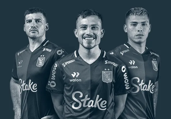 Tarjeta deportiva temática con espíritu de liga y competencia.