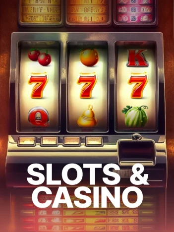 Tarjeta de casino online con diseño premium y moderno.