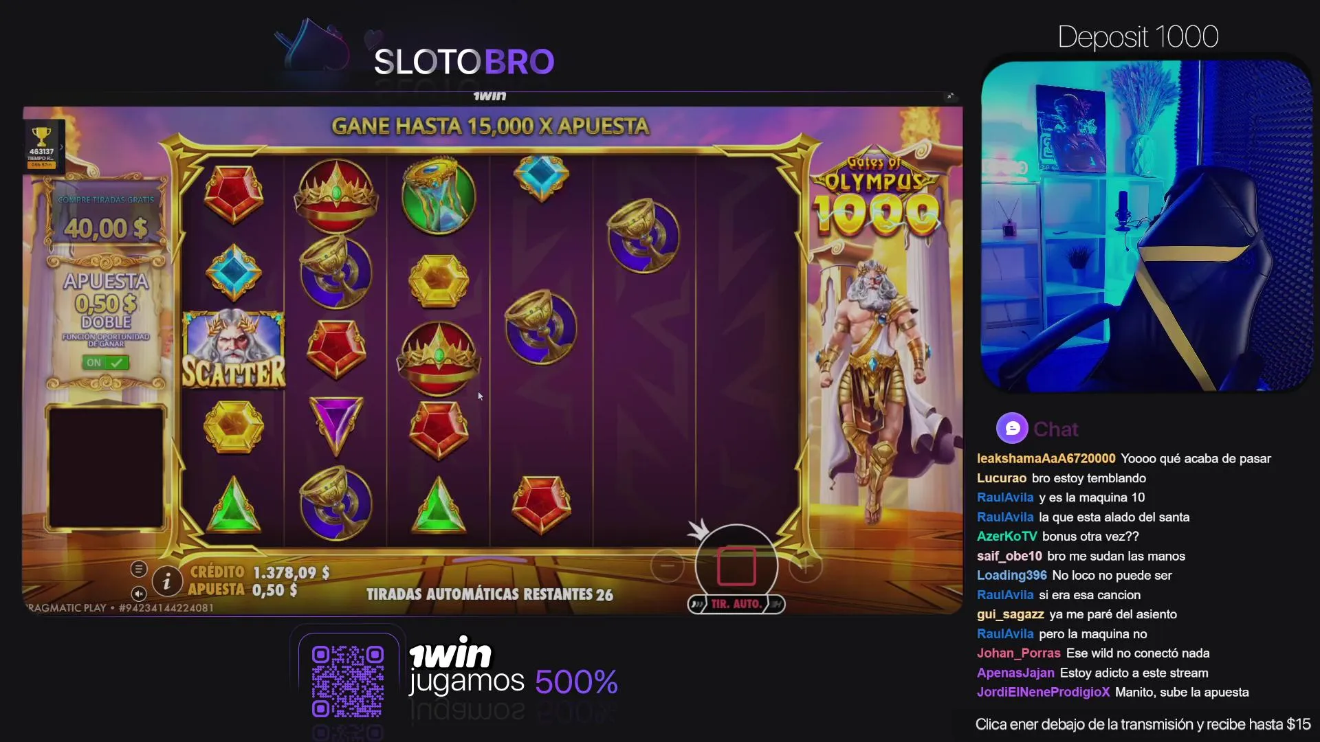 Juego destacado con aspecto llamativo y sensación de bonus constante.